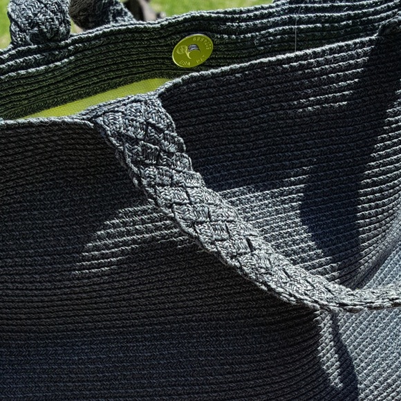 Talbots Women’s Black Paper Straw Handbag - Picture 3 of 10